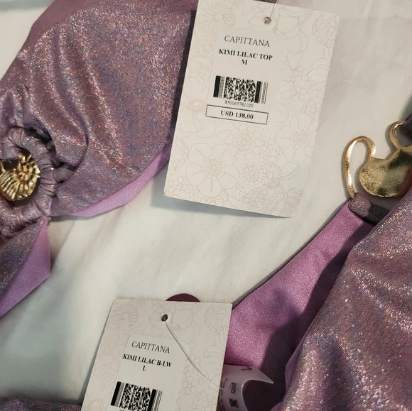 Capittana Kimi Bikini Top M Bottom L - Picture 9 of 13